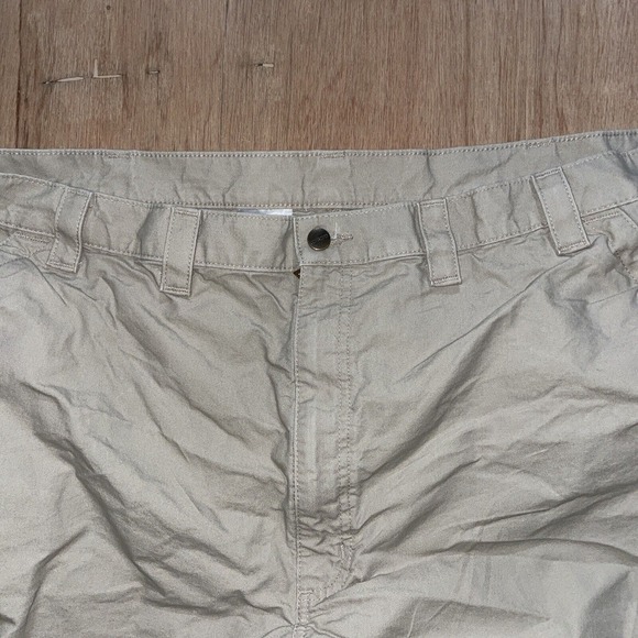 Carhartt Shorts Mens 48 Beige Cargo Outdoor‎ Pockets Relaxed Fit - Picture 2 of 6